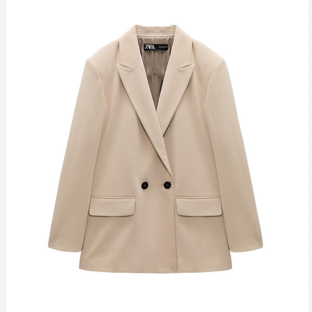 NWT Zara OVERSIZED DOUBLE BREASTED JACKET M